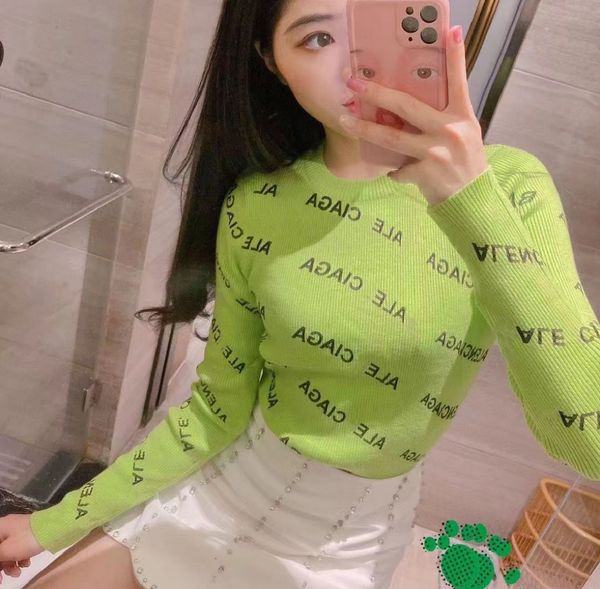 designer high-quality paris full letter logo printed women's knits fashion candy color elastic slim luxury knitted crewneck long sleeve, White
designer high-quality paris full letter logo printed women's knits fashion candy color elastic slim luxury knitted crewneck long sleeve, White