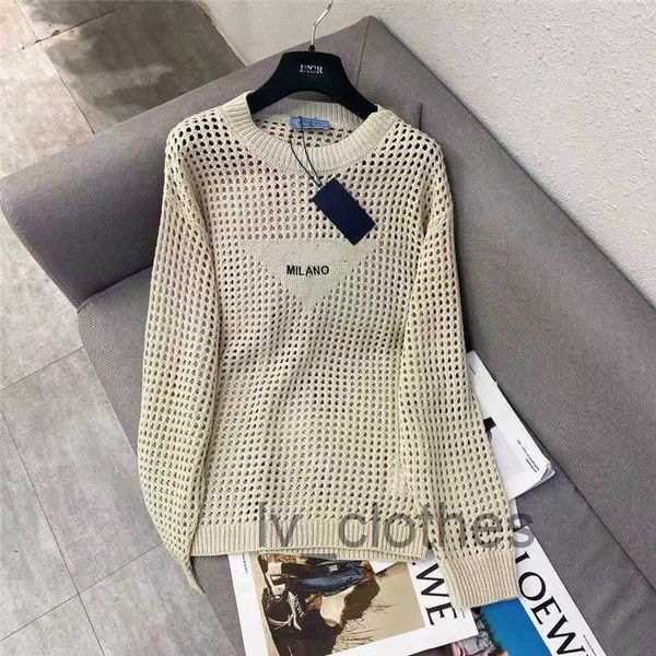 designer womens knits tees wear with hollow front summer knitted sweatshirt letter embroidery long sleeve t-shirt loose comfortable personal, White
designer womens knits tees wear with hollow front summer knitted sweatshirt letter embroidery long sleeve t-shirt loose comfortable personal, White