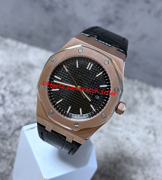 luxury mens watches 41mm 15500 15500or 15500st black dial rose gold case automatic movement leather strap sapphire luminous sport wristwatch, Slivery;brown
luxury mens watches 41mm 15500 15500or 15500st black dial rose gold case automatic movement leather strap sapphire luminous sport wristwatch, Slivery;brown