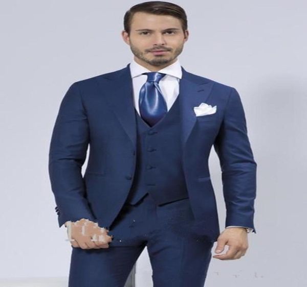 new custom made two button blue groom tuxedos peak lapel groomsmen man wedding prom dinner suits jacketpantsvesttie 14632378574, Black;gray
new custom made two button blue groom tuxedos peak lapel groomsmen man wedding prom dinner suits jacketpantsvesttie 14632378574, Black;gray