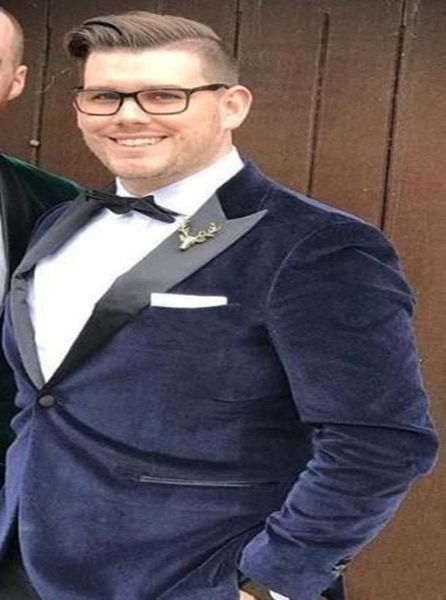 new one button dark blue velvet wedding groom tuxedos peak lapel groomsmen mens dinner blazer suits jacketpantstie8613256, Black;gray
new one button dark blue velvet wedding groom tuxedos peak lapel groomsmen mens dinner blazer suits jacketpantstie8613256, Black;gray