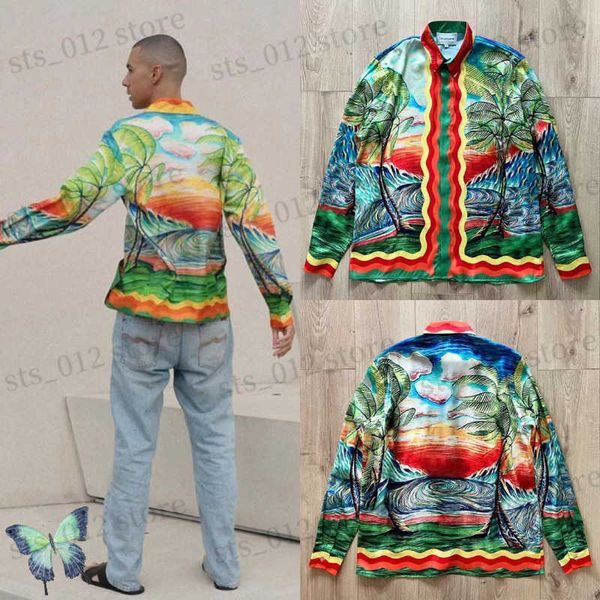 men's casual shirts oil painting print casablanca long sleeve shirt seaside sunset scenery holiday pocket shirt t230523, White;black
men's casual shirts oil painting print casablanca long sleeve shirt seaside sunset scenery holiday pocket shirt t230523, White;black