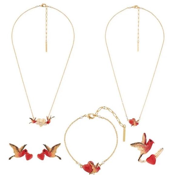 knot enamel red love bird earrings necklace bracelet jewelry for woman 2022 trend, Silver
knot enamel red love bird earrings necklace bracelet jewelry for woman 2022 trend, Silver