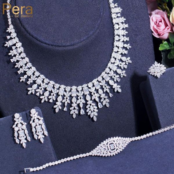 necklace pera exquisite women 4pcs wedding jewelry sets leaf shape drop cubic zirconia tassel earrings necklace and bracelets rings j498, Silver
necklace pera exquisite women 4pcs wedding jewelry sets leaf shape drop cubic zirconia tassel earrings necklace and bracelets rings j498, Silver