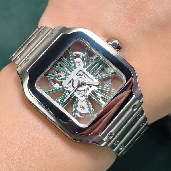 watch mens watch hollow watch fully automatic mechanical watches design sapphire double folding clasp stainless steel strap waterproof 40mm, Slivery;brown
watch mens watch hollow watch fully automatic mechanical watches design sapphire double folding clasp stainless steel strap waterproof 40mm, Slivery;brown