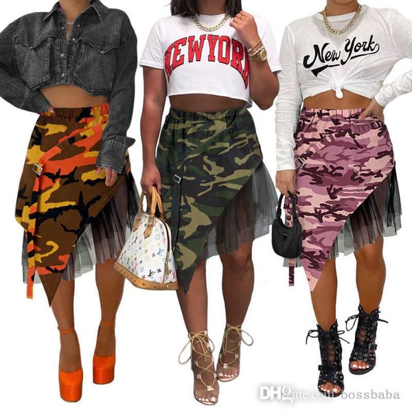 women skirt designer 2023 new casual rock cotton camouflage screen irregular skirt 3 colours s, Black
women skirt designer 2023 new casual rock cotton camouflage screen irregular skirt 3 colours s, Black