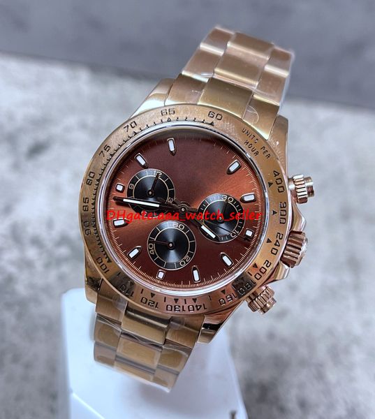bp factory luxury mens watches 40mm 116505 126505 brown dial rose gold case 7750 automatic movement working chronograph stainless steel spor, Slivery;brown
bp factory luxury mens watches 40mm 116505 126505 brown dial rose gold case 7750 automatic movement working chronograph stainless steel spor, Slivery;brown