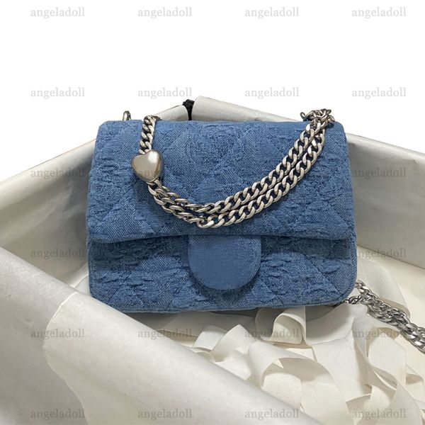 0a mirror quality designers mini square flap bag womens denim quilted purse silver heart ball luxury lambskin interior handbag crossbody sho
0a mirror quality designers mini square flap bag womens denim quilted purse silver heart ball luxury lambskin interior handbag crossbody sho