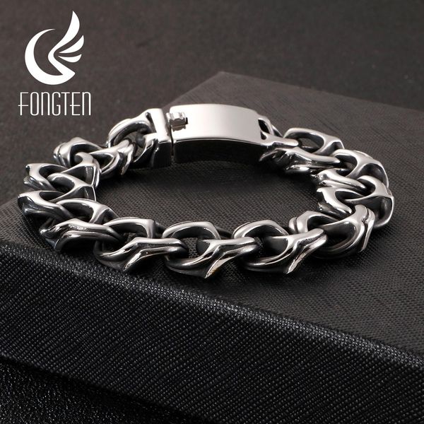 bangle fongten retro cool link chain bracelet men black stainless steel engraving hip hop cuff bracelets bangle male jewelry
bangle fongten retro cool link chain bracelet men black stainless steel engraving hip hop cuff bracelets bangle male jewelry