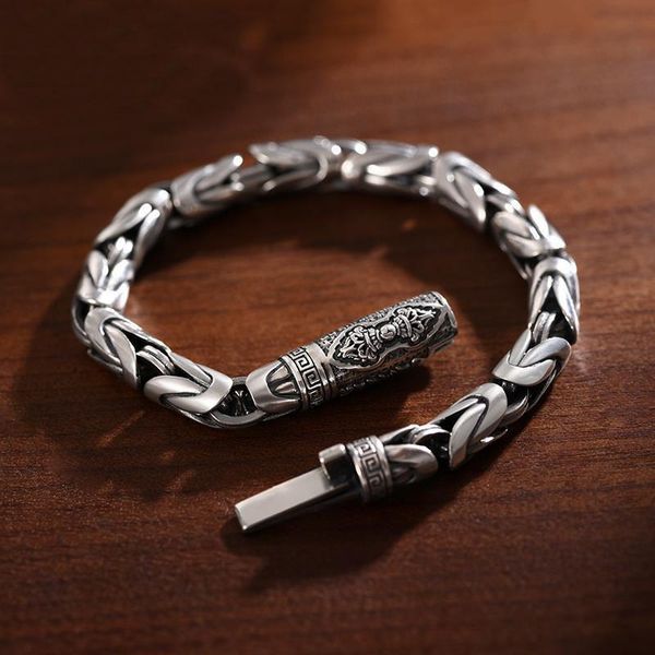 bangle new handmade retro men's safe braided bracelet diamond pestle tide hip hop niche thai silver jewelry accessories, Black
bangle new handmade retro men's safe braided bracelet diamond pestle tide hip hop niche thai silver jewelry accessories, Black