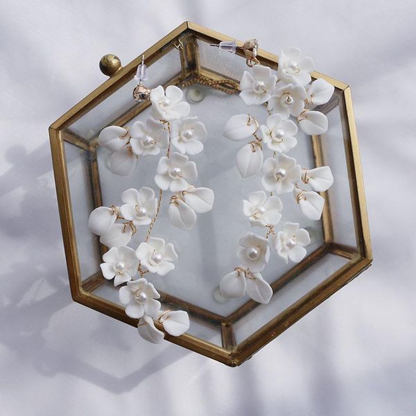 knot porcelain flower leaf wedding bridal earrings gold silver color jewelry handmade women drop earring
knot porcelain flower leaf wedding bridal earrings gold silver color jewelry handmade women drop earring