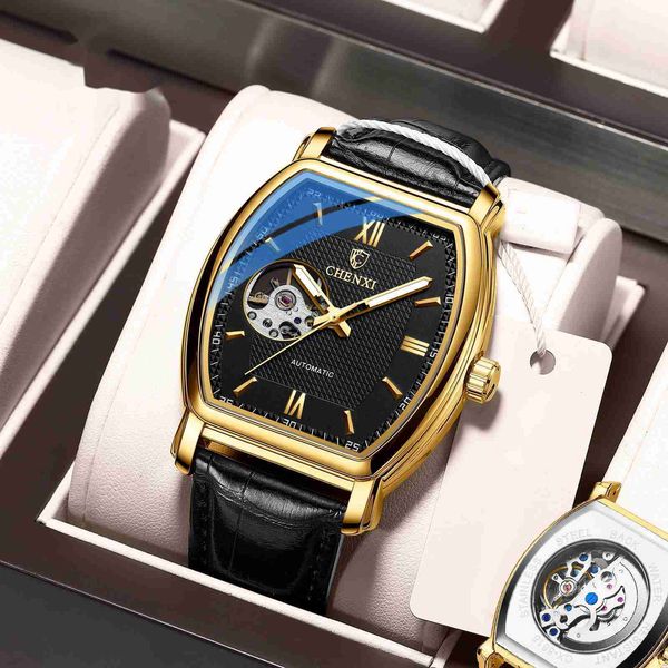 high-end mechanical watch men's full-automatic fashion square hollow out luxury brand watches mens clock, Slivery;black
high-end mechanical watch men's full-automatic fashion square hollow out luxury brand watches mens clock, Slivery;black