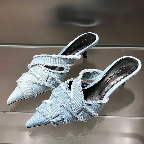 slippers medium heel shoes for ladies 2023 designer fashion denim female pointed toe pumps heels mules slides elegant women 230511, Black
slippers medium heel shoes for ladies 2023 designer fashion denim female pointed toe pumps heels mules slides elegant women 230511, Black
