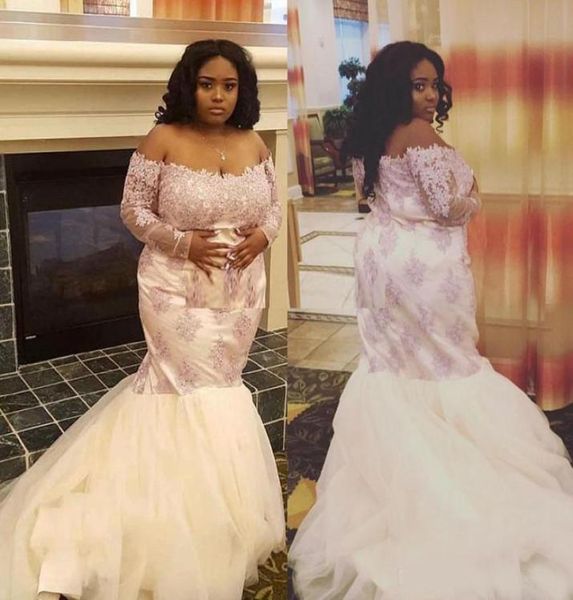 2020s lace plus size prom dresses with long sleeves off the shoulder neck beaded evening gowns sweep train tulle mermaid formal dr8777649, Black
2020s lace plus size prom dresses with long sleeves off the shoulder neck beaded evening gowns sweep train tulle mermaid formal dr8777649, Black