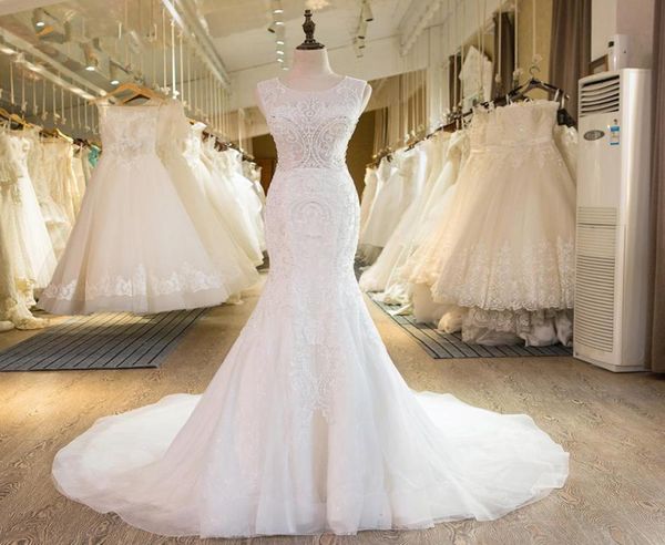 new style 100 real pos charming mermaid lace organza wedding dress pearls beaded appliques royal train bridal gown1449101, White
new style 100 real pos charming mermaid lace organza wedding dress pearls beaded appliques royal train bridal gown1449101, White