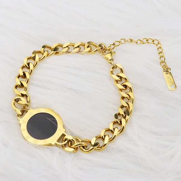 classic gold plated floral bracelet women's literary fresh four leaf clover 18k charm boudoir bracelet, Black
classic gold plated floral bracelet women's literary fresh four leaf clover 18k charm boudoir bracelet, Black