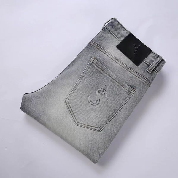 new fashion classic jeans alphabet men's ksubi jeans style print hole paint slim stretch print small feet denim, Blue
new fashion classic jeans alphabet men's ksubi jeans style print hole paint slim stretch print small feet denim, Blue