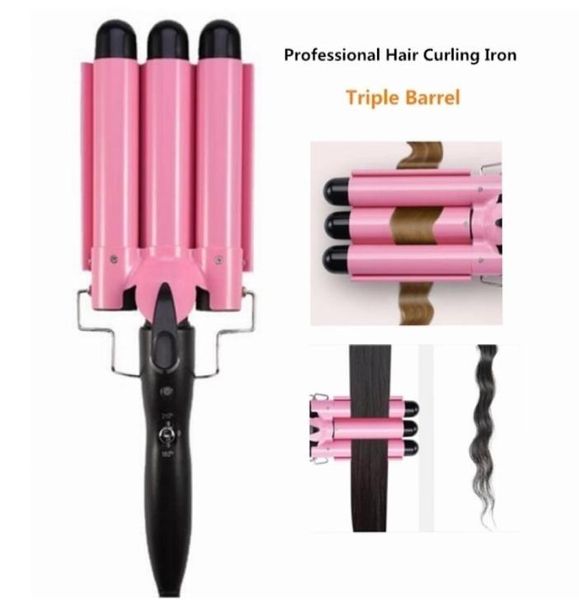 professional hair curling iron ceramic triple barrel curler irons wave waver styling tools styler wand 2206168537676
professional hair curling iron ceramic triple barrel curler irons wave waver styling tools styler wand 2206168537676