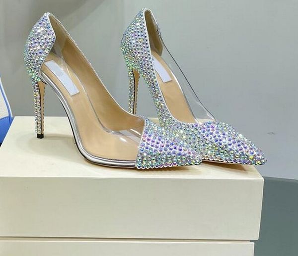 bling bling crystal red bottom high heel shoes rhinestone louboutins pointed toe pvc patchwork party dress heels women red soles wedding sho, Black
bling bling crystal red bottom high heel shoes rhinestone louboutins pointed toe pvc patchwork party dress heels women red soles wedding sho, Black