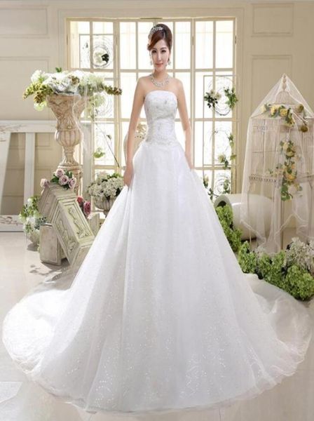 vestidos de novia embroidery lace long train gown bridal dress bow plus size lace wedding dress 2018 princess with crystal 224516, White
vestidos de novia embroidery lace long train gown bridal dress bow plus size lace wedding dress 2018 princess with crystal 224516, White