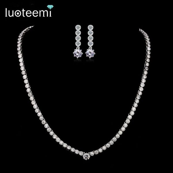 necklaces luoteemi simple style cute necklace shining cubic zircon stone white goldcolor jewelry for bride wedding party accesssories, Silver
necklaces luoteemi simple style cute necklace shining cubic zircon stone white goldcolor jewelry for bride wedding party accesssories, Silver
