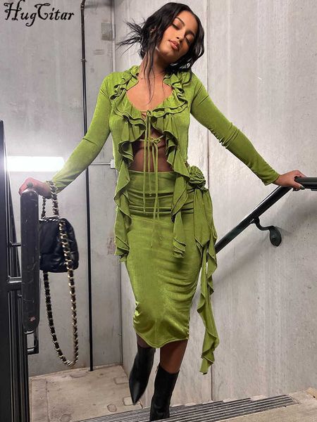 new ruffle long sleeve solid lace up slim crop appliques midi skirt 2 pcs set 2023 spring cute streetwear party, White
new ruffle long sleeve solid lace up slim crop appliques midi skirt 2 pcs set 2023 spring cute streetwear party, White