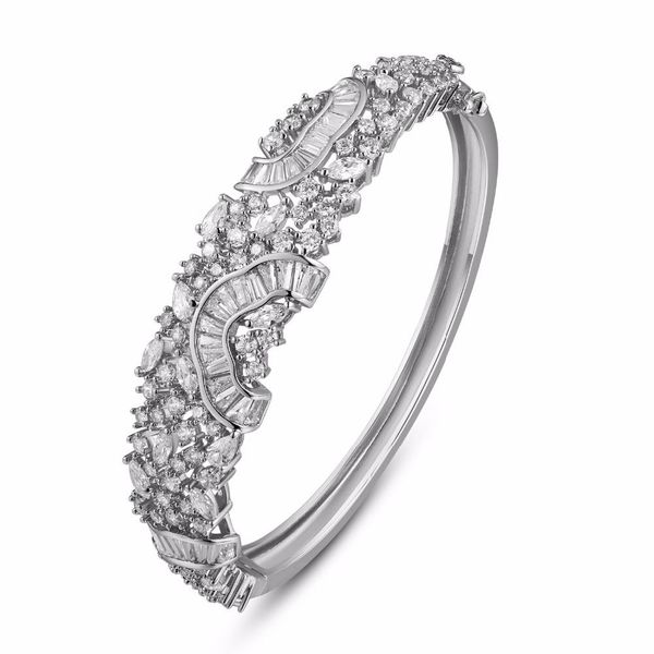 bangle graybirds new arrival copper with cubic zirconia luxury bangle for lady bracelet anniversary gift jewelry like a flower mlb003, Black
bangle graybirds new arrival copper with cubic zirconia luxury bangle for lady bracelet anniversary gift jewelry like a flower mlb003, Black