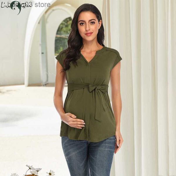 maternity tees women maternity tank pregnancy sleeveless tees pregnant shirts with belt maternity summer classic women clothing t230523, White
maternity tees women maternity tank pregnancy sleeveless tees pregnant shirts with belt maternity summer classic women clothing t230523, White
