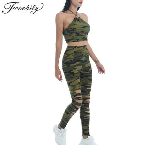 women running sets sport suit fashion camouflage print halter neck crop and hollow out pants set summer yoga fitness outfits6773151, Black;blue
women running sets sport suit fashion camouflage print halter neck crop and hollow out pants set summer yoga fitness outfits6773151, Black;blue