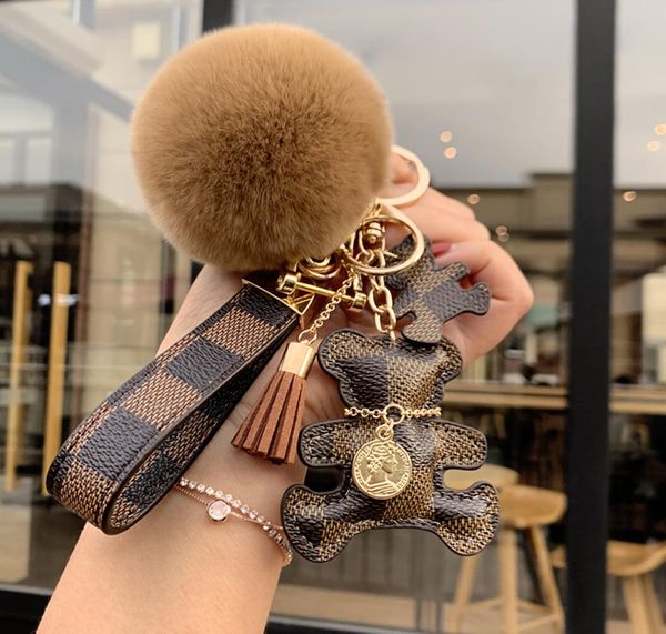 leather plaid bear keychains tassel hair ball pendant trendy fashion car keyshain lanyards5795916, Silver
leather plaid bear keychains tassel hair ball pendant trendy fashion car keyshain lanyards5795916, Silver