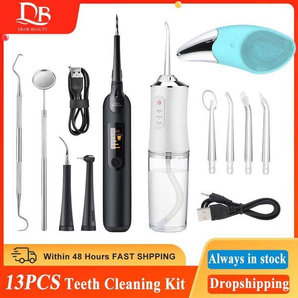 Image of Oral Irrigators Sonic Dental Scaler Teeth Cleaning Shower Mouth Washing Machine Oral Irrigator Tartar Eliminator Dental Descaling Flosser G230523