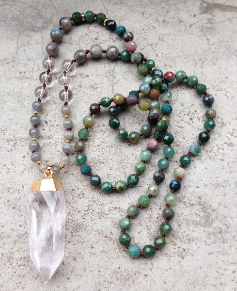 necklaces ya2379 handmade stone knot necklace clear quartz point pendant tiger eye labradorite knot beads necklaces 3032inch long, Silver
necklaces ya2379 handmade stone knot necklace clear quartz point pendant tiger eye labradorite knot beads necklaces 3032inch long, Silver