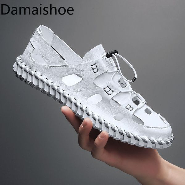 sandals men's summer fashionable closed toe casuals hole shoes comfort leather white roman beach 230508 230522, Black
sandals men's summer fashionable closed toe casuals hole shoes comfort leather white roman beach 230508 230522, Black