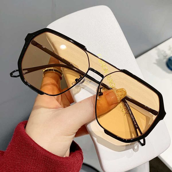 frames new fashion large frame net red double beam polygonal tidal sunshade sunglasses s31758, White;black
frames new fashion large frame net red double beam polygonal tidal sunshade sunglasses s31758, White;black