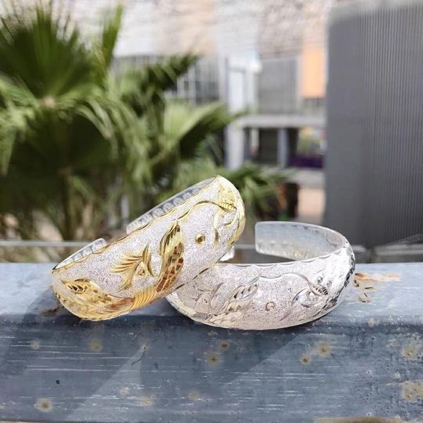 bangle s925 sterling silver jewelry ladies bracelet ethnic style wide face open rose solid bracelet for elder women's birthday gifts, Black
bangle s925 sterling silver jewelry ladies bracelet ethnic style wide face open rose solid bracelet for elder women's birthday gifts, Black