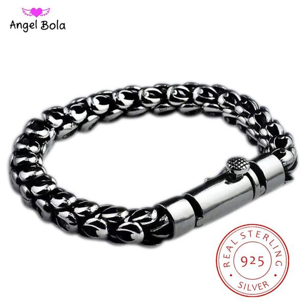 bangle with 100% real 925 sterling silver men buddha bracelet thick safe pattern vintage punk rock style bangle men jewelry gifts, Black
bangle with 100% real 925 sterling silver men buddha bracelet thick safe pattern vintage punk rock style bangle men jewelry gifts, Black