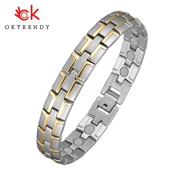 bangle oktrendy health energy pure titanium therapy bracelet bangle relieve difficulty sleeping benefits of magnetic bio energy stone, Black
bangle oktrendy health energy pure titanium therapy bracelet bangle relieve difficulty sleeping benefits of magnetic bio energy stone, Black
