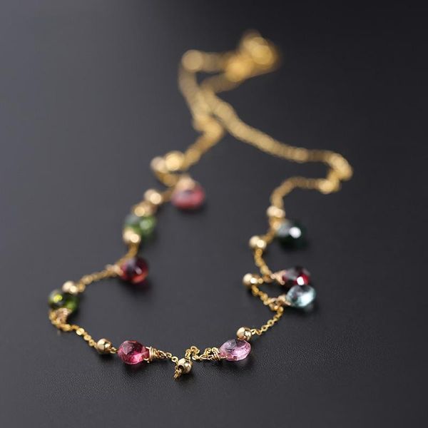 necklaces daimi color tourmaline necklace women's day genuine natural yellow 18k gold clavicle chain niche designer, Silver
necklaces daimi color tourmaline necklace women's day genuine natural yellow 18k gold clavicle chain niche designer, Silver
