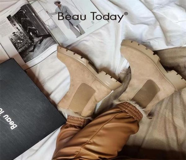 boots beautoday chelsea boots women suede leather snow boots warm fur round toe ladies platform shoes handmade 08206 2209125672352, Black
boots beautoday chelsea boots women suede leather snow boots warm fur round toe ladies platform shoes handmade 08206 2209125672352, Black