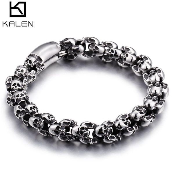 bangle 12mm punk skull bracelets for men stainless steel 316l skeleton lion charm link chain male gothic jewelry, Black
bangle 12mm punk skull bracelets for men stainless steel 316l skeleton lion charm link chain male gothic jewelry, Black