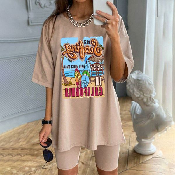 women's t-shirt 1pcs white tees summer casual oversized tee surfing santa california womens retro style t-shirt vacation beach shirt 23
women's t-shirt 1pcs white tees summer casual oversized tee surfing santa california womens retro style t-shirt vacation beach shirt 23