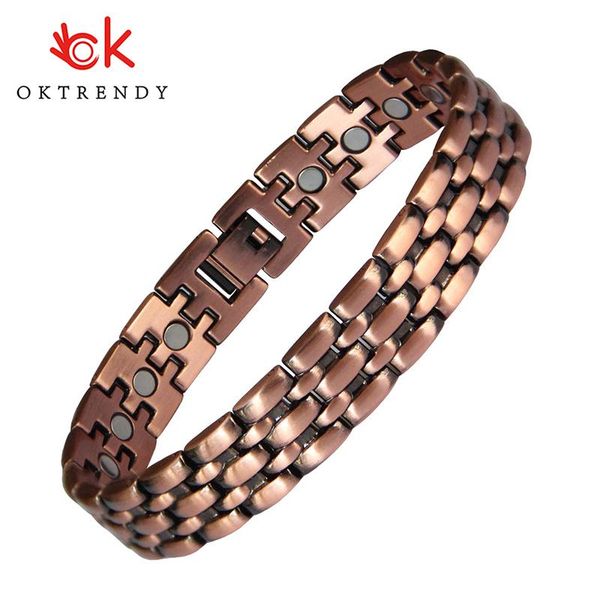 bangle oktrendy pure copper magnetic pain relief bracelet for men therapy magnets bangle link chain women health care jewelry wholesale, Black
bangle oktrendy pure copper magnetic pain relief bracelet for men therapy magnets bangle link chain women health care jewelry wholesale, Black