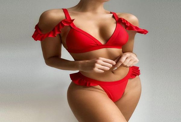 2021 new solid color lotus leaf sleeve ladies split swimsuit swimwear off shoulder push up bikini two piece bathing suit6169157
2021 new solid color lotus leaf sleeve ladies split swimsuit swimwear off shoulder push up bikini two piece bathing suit6169157