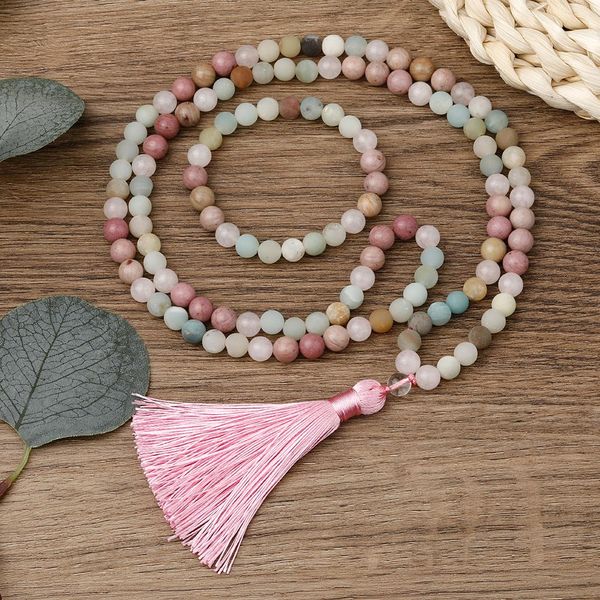 necklaces yuokiaa 8mm natural stones rhodonite mala beaded tassel necklace for women men japamala sets buddhism rosary meditation jewelry, Silver
necklaces yuokiaa 8mm natural stones rhodonite mala beaded tassel necklace for women men japamala sets buddhism rosary meditation jewelry, Silver