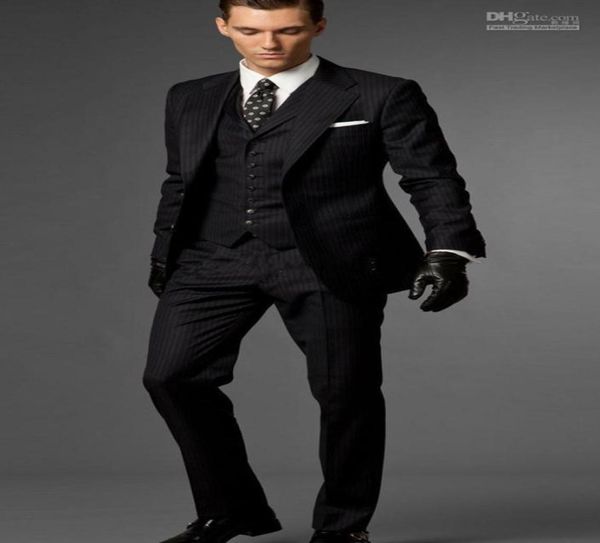 new slim fit two buttons black stripes groom tuxedos notch lapel man groomsmen men wedding suits jacketpantstievest 3105955002, Black;gray
new slim fit two buttons black stripes groom tuxedos notch lapel man groomsmen men wedding suits jacketpantstievest 3105955002, Black;gray