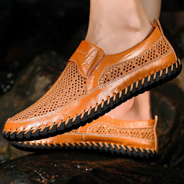 dress shoes men's casual breathable loafers retro solid colour round head large size leather fashion mesh sandals zapatos hombre 230522, Black
dress shoes men's casual breathable loafers retro solid colour round head large size leather fashion mesh sandals zapatos hombre 230522, Black
