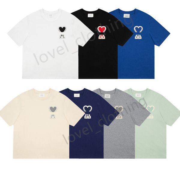 Mens women T shirts Designer short sleeve Summer Fashion brand leisure loose tide High quality Cottons heart print Luxurys tops Clothing Size S-XL, 2_a
Mens women T shirts Designer short sleeve Summer Fashion brand leisure loose tide High quality Cottons heart print Luxurys tops Clothing Size S-XL, 2_a