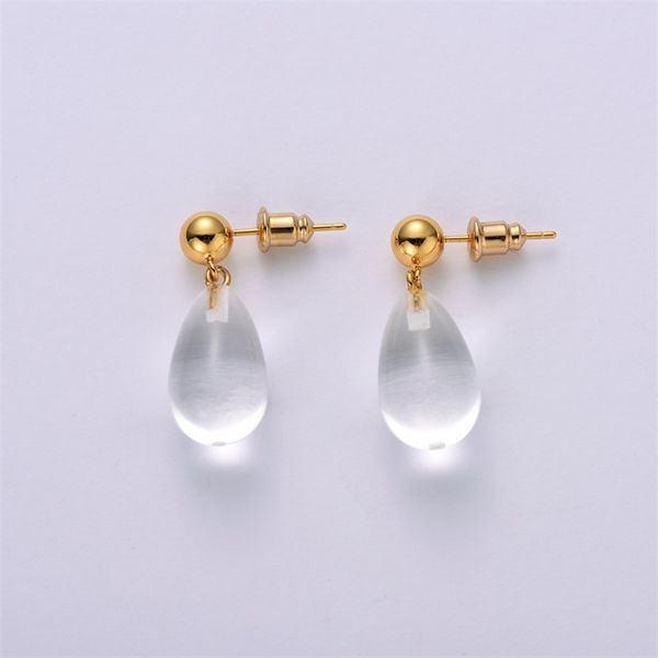 french ins transparent water drop earrings for women's high-end acrylic summer fashion charm jewelry, Golden;silver
french ins transparent water drop earrings for women's high-end acrylic summer fashion charm jewelry, Golden;silver