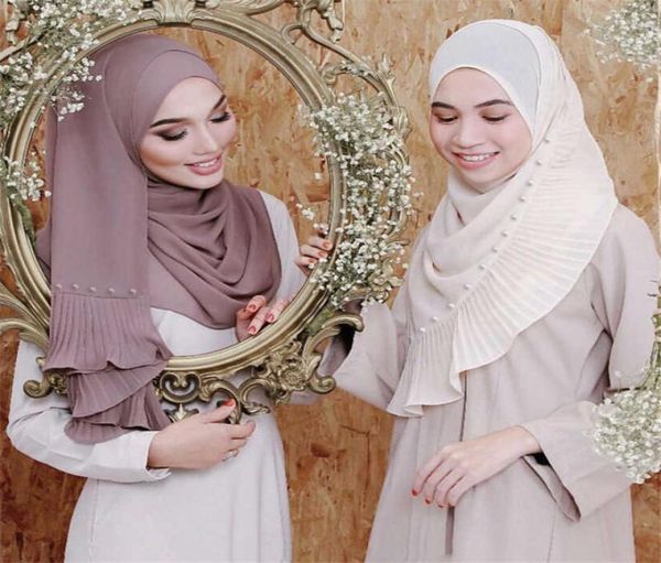 72185cm trendy chiffon pearls scarf for women muslim crinkle hijab femme musulman headscarf islamic foulard shawls head scarves x1492604, Blue;gray
72185cm trendy chiffon pearls scarf for women muslim crinkle hijab femme musulman headscarf islamic foulard shawls head scarves x1492604, Blue;gray