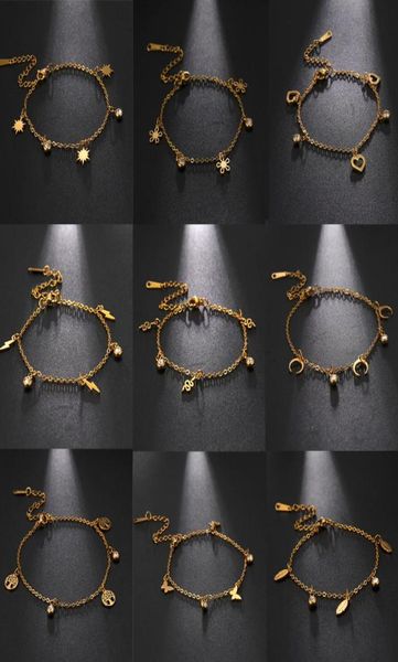 charm bracelets lucktune women men moon heart butterfly tree pendent stainless steel adjustable chain bracelet jewelry gift9057228, Golden;silver
charm bracelets lucktune women men moon heart butterfly tree pendent stainless steel adjustable chain bracelet jewelry gift9057228, Golden;silver